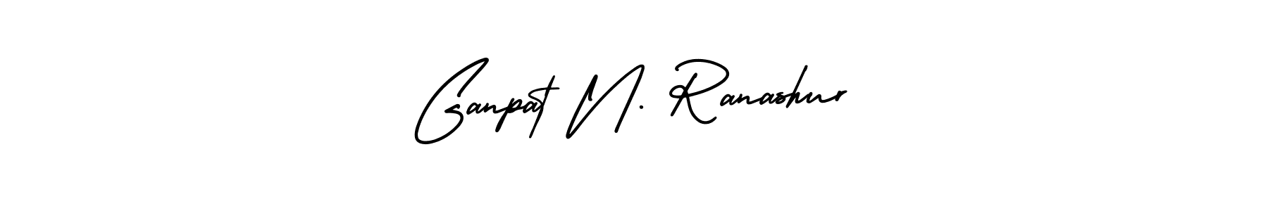 It looks lik you need a new signature style for name Ganpat N. Ranashur. Design unique handwritten (AmerikaSignatureDemo-Regular) signature with our free signature maker in just a few clicks. Ganpat N. Ranashur signature style 3 images and pictures png