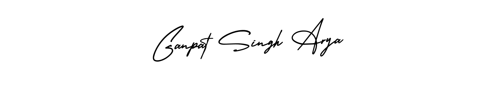 if you are searching for the best signature style for your name Ganpat Singh Arya. so please give up your signature search. here we have designed multiple signature styles  using AmerikaSignatureDemo-Regular. Ganpat Singh Arya signature style 3 images and pictures png