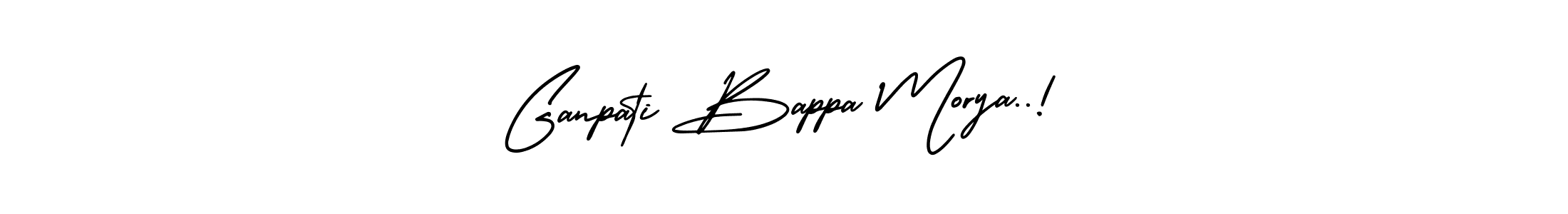 Ganpati Bappa Morya..! stylish signature style. Best Handwritten Sign (AmerikaSignatureDemo-Regular) for my name. Handwritten Signature Collection Ideas for my name Ganpati Bappa Morya..!. Ganpati Bappa Morya..! signature style 3 images and pictures png