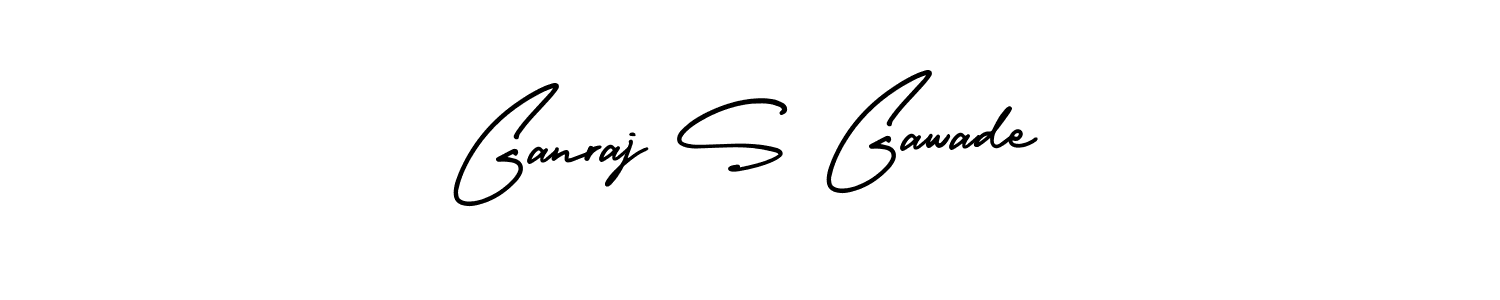 How to make Ganraj S Gawade signature? AmerikaSignatureDemo-Regular is a professional autograph style. Create handwritten signature for Ganraj S Gawade name. Ganraj S Gawade signature style 3 images and pictures png