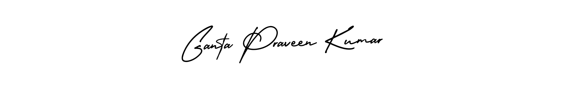 Make a beautiful signature design for name Ganta Praveen Kumar. Use this online signature maker to create a handwritten signature for free. Ganta Praveen Kumar signature style 3 images and pictures png