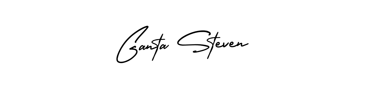 Best and Professional Signature Style for Ganta Steven. AmerikaSignatureDemo-Regular Best Signature Style Collection. Ganta Steven signature style 3 images and pictures png