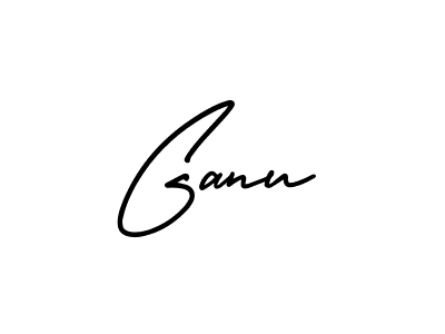 Create a beautiful signature design for name Ganu. With this signature (AmerikaSignatureDemo-Regular) fonts, you can make a handwritten signature for free. Ganu signature style 3 images and pictures png