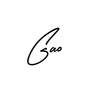 Create a beautiful signature design for name Gao. With this signature (AmerikaSignatureDemo-Regular) fonts, you can make a handwritten signature for free. Gao signature style 3 images and pictures png