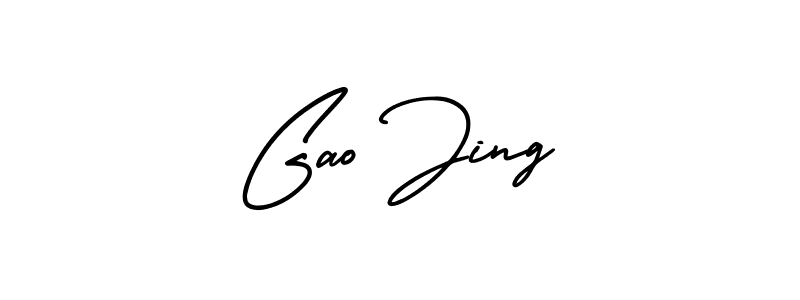How to make Gao Jing signature? AmerikaSignatureDemo-Regular is a professional autograph style. Create handwritten signature for Gao Jing name. Gao Jing signature style 3 images and pictures png