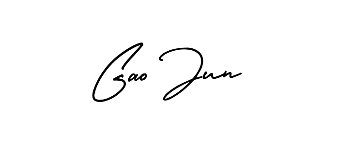 Also we have Gao Jun name is the best signature style. Create professional handwritten signature collection using AmerikaSignatureDemo-Regular autograph style. Gao Jun signature style 3 images and pictures png