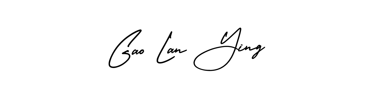 Check out images of Autograph of Gao Lan Ying name. Actor Gao Lan Ying Signature Style. AmerikaSignatureDemo-Regular is a professional sign style online. Gao Lan Ying signature style 3 images and pictures png