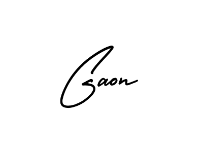 Similarly AmerikaSignatureDemo-Regular is the best handwritten signature design. Signature creator online .You can use it as an online autograph creator for name Gaon. Gaon signature style 3 images and pictures png