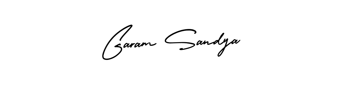 Garam Sandya stylish signature style. Best Handwritten Sign (AmerikaSignatureDemo-Regular) for my name. Handwritten Signature Collection Ideas for my name Garam Sandya. Garam Sandya signature style 3 images and pictures png