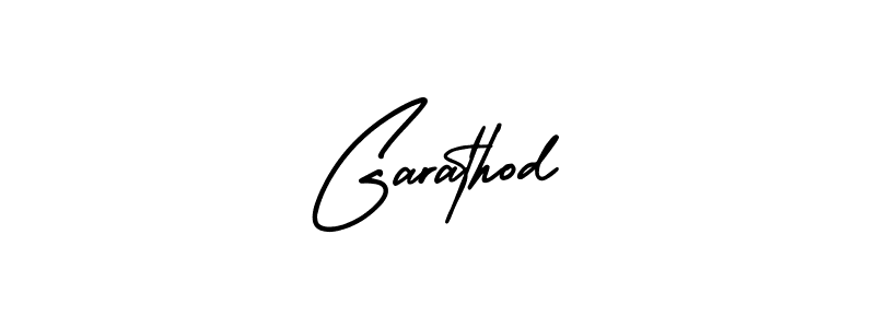 Use a signature maker to create a handwritten signature online. With this signature software, you can design (AmerikaSignatureDemo-Regular) your own signature for name Garathod. Garathod signature style 3 images and pictures png