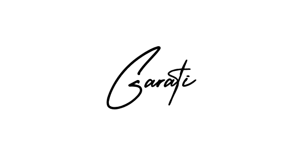 You should practise on your own different ways (AmerikaSignatureDemo-Regular) to write your name (Garati) in signature. don't let someone else do it for you. Garati signature style 3 images and pictures png