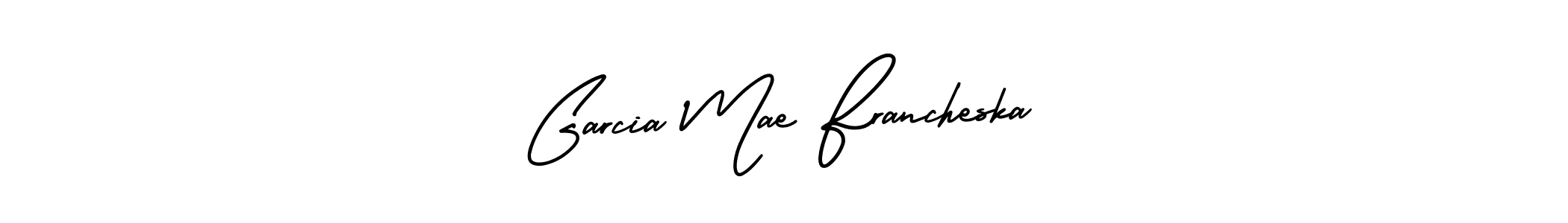 It looks lik you need a new signature style for name Garcia Mae Francheska. Design unique handwritten (AmerikaSignatureDemo-Regular) signature with our free signature maker in just a few clicks. Garcia Mae Francheska signature style 3 images and pictures png
