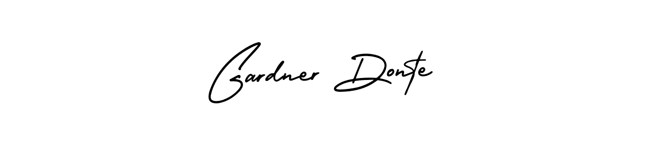 The best way (AmerikaSignatureDemo-Regular) to make a short signature is to pick only two or three words in your name. The name Gardner Donte include a total of six letters. For converting this name. Gardner Donte signature style 3 images and pictures png