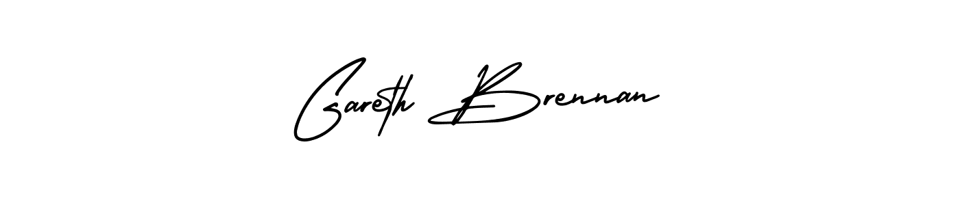 Gareth Brennan stylish signature style. Best Handwritten Sign (AmerikaSignatureDemo-Regular) for my name. Handwritten Signature Collection Ideas for my name Gareth Brennan. Gareth Brennan signature style 3 images and pictures png
