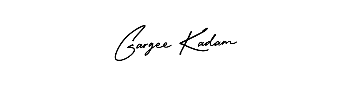AmerikaSignatureDemo-Regular is a professional signature style that is perfect for those who want to add a touch of class to their signature. It is also a great choice for those who want to make their signature more unique. Get Gargee Kadam name to fancy signature for free. Gargee Kadam signature style 3 images and pictures png