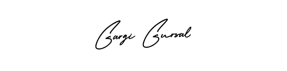 How to make Gargi Gursal name signature. Use AmerikaSignatureDemo-Regular style for creating short signs online. This is the latest handwritten sign. Gargi Gursal signature style 3 images and pictures png