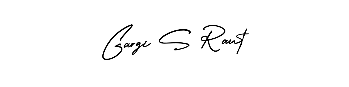 Make a beautiful signature design for name Gargi S Raut. With this signature (AmerikaSignatureDemo-Regular) style, you can create a handwritten signature for free. Gargi S Raut signature style 3 images and pictures png