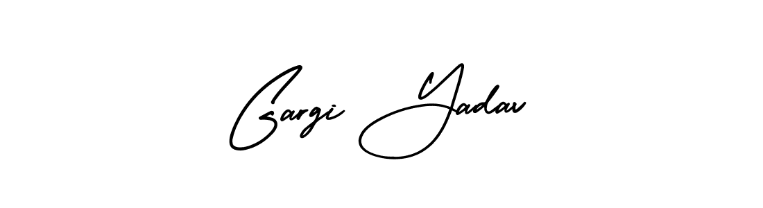 Make a beautiful signature design for name Gargi Yadav. With this signature (AmerikaSignatureDemo-Regular) style, you can create a handwritten signature for free. Gargi Yadav signature style 3 images and pictures png