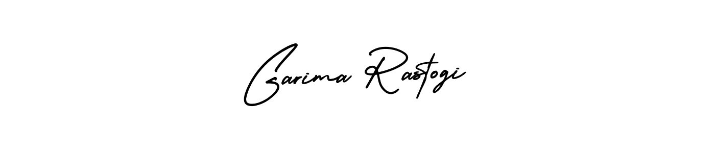 Garima Rastogi stylish signature style. Best Handwritten Sign (AmerikaSignatureDemo-Regular) for my name. Handwritten Signature Collection Ideas for my name Garima Rastogi. Garima Rastogi signature style 3 images and pictures png