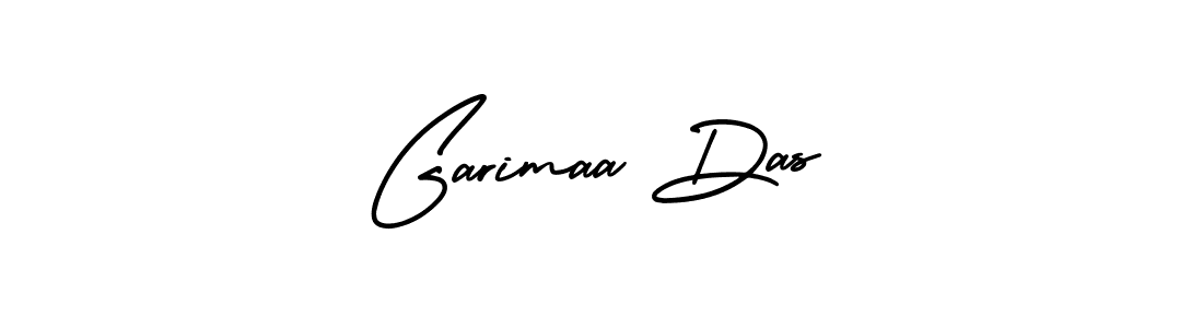 AmerikaSignatureDemo-Regular is a professional signature style that is perfect for those who want to add a touch of class to their signature. It is also a great choice for those who want to make their signature more unique. Get Garimaa Das name to fancy signature for free. Garimaa Das signature style 3 images and pictures png