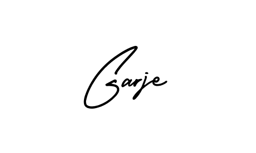 Use a signature maker to create a handwritten signature online. With this signature software, you can design (AmerikaSignatureDemo-Regular) your own signature for name Garje. Garje signature style 3 images and pictures png