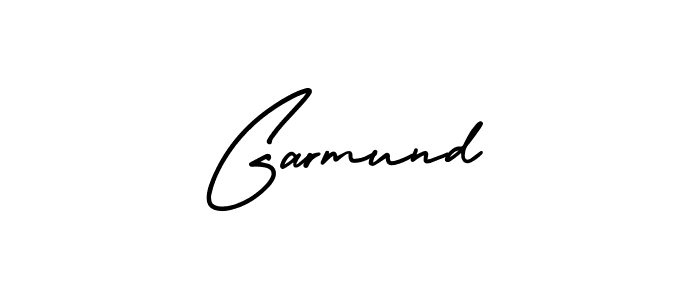 The best way (AmerikaSignatureDemo-Regular) to make a short signature is to pick only two or three words in your name. The name Garmund include a total of six letters. For converting this name. Garmund signature style 3 images and pictures png