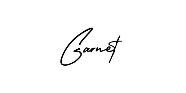 The best way (AmerikaSignatureDemo-Regular) to make a short signature is to pick only two or three words in your name. The name Garnet include a total of six letters. For converting this name. Garnet signature style 3 images and pictures png