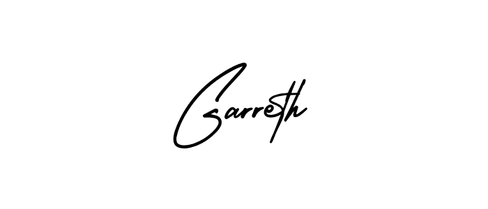 You should practise on your own different ways (AmerikaSignatureDemo-Regular) to write your name (Garreth) in signature. don't let someone else do it for you. Garreth signature style 3 images and pictures png