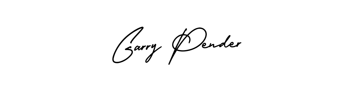 How to make Garry Pender name signature. Use AmerikaSignatureDemo-Regular style for creating short signs online. This is the latest handwritten sign. Garry Pender signature style 3 images and pictures png