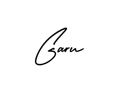 How to make Garu name signature. Use AmerikaSignatureDemo-Regular style for creating short signs online. This is the latest handwritten sign. Garu signature style 3 images and pictures png