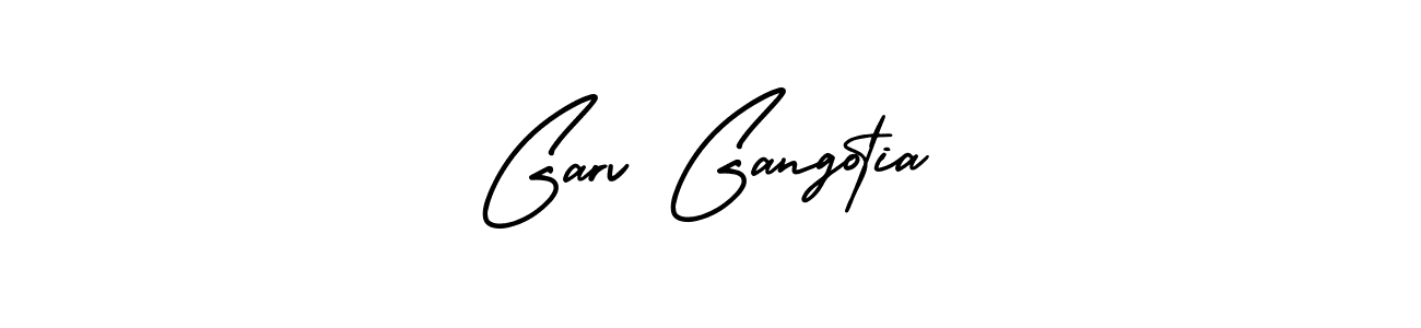 This is the best signature style for the Garv Gangotia name. Also you like these signature font (AmerikaSignatureDemo-Regular). Mix name signature. Garv Gangotia signature style 3 images and pictures png