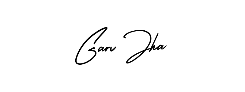 Check out images of Autograph of Garv Jha name. Actor Garv Jha Signature Style. AmerikaSignatureDemo-Regular is a professional sign style online. Garv Jha signature style 3 images and pictures png