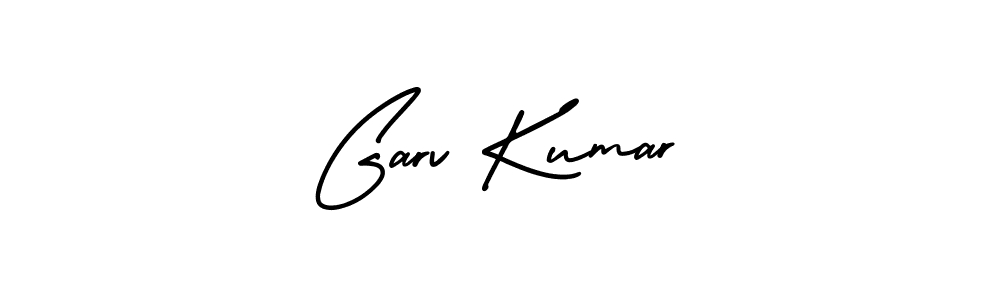 How to make Garv Kumar signature? AmerikaSignatureDemo-Regular is a professional autograph style. Create handwritten signature for Garv Kumar name. Garv Kumar signature style 3 images and pictures png