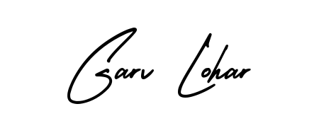 Create your official email sign-off with Garv Lohar name in AmerikaSignatureDemo-Regular style. Crisp, clean, and perfectly legible across all screens. Garv Lohar signature style 3 images and pictures png