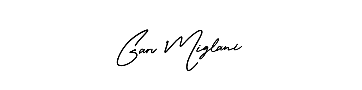 Make a short Garv Miglani signature style. Manage your documents anywhere anytime using AmerikaSignatureDemo-Regular. Create and add eSignatures, submit forms, share and send files easily. Garv Miglani signature style 3 images and pictures png