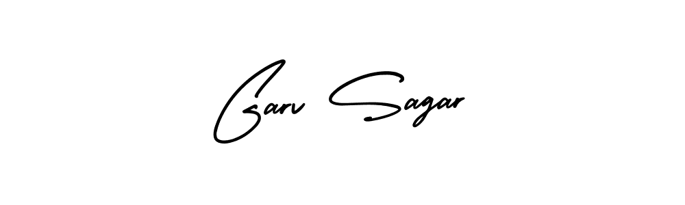 How to make Garv Sagar signature? AmerikaSignatureDemo-Regular is a professional autograph style. Create handwritten signature for Garv Sagar name. Garv Sagar signature style 3 images and pictures png