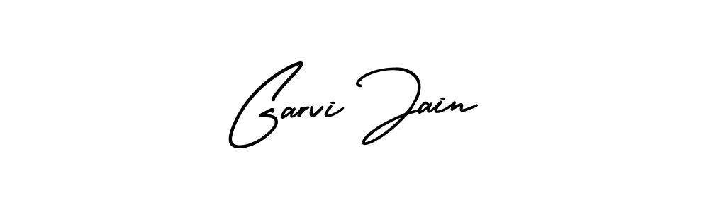 Make a beautiful signature design for name Garvi Jain. With this signature (AmerikaSignatureDemo-Regular) style, you can create a handwritten signature for free. Garvi Jain signature style 3 images and pictures png