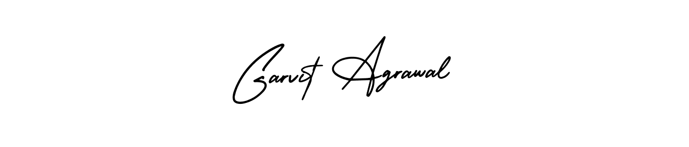 This is the best signature style for the Garvit Agrawal name. Also you like these signature font (AmerikaSignatureDemo-Regular). Mix name signature. Garvit Agrawal signature style 3 images and pictures png