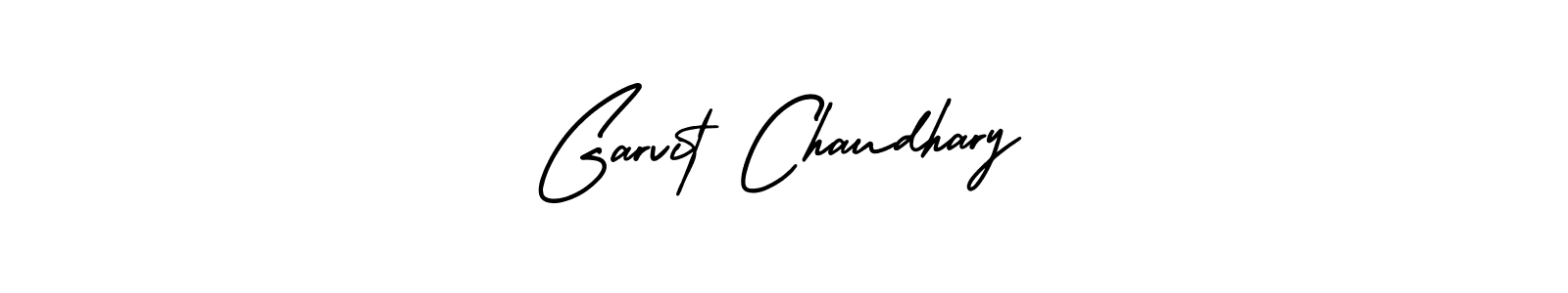 Make a beautiful signature design for name Garvit Chaudhary. With this signature (AmerikaSignatureDemo-Regular) style, you can create a handwritten signature for free. Garvit Chaudhary signature style 3 images and pictures png