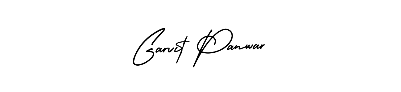 Make a beautiful signature design for name Garvit Panwar. With this signature (AmerikaSignatureDemo-Regular) style, you can create a handwritten signature for free. Garvit Panwar signature style 3 images and pictures png