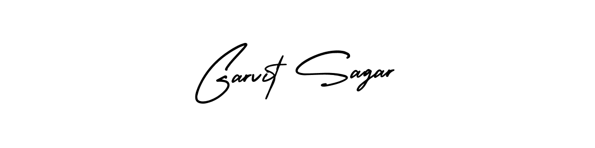 AmerikaSignatureDemo-Regular is a professional signature style that is perfect for those who want to add a touch of class to their signature. It is also a great choice for those who want to make their signature more unique. Get Garvit Sagar name to fancy signature for free. Garvit Sagar signature style 3 images and pictures png