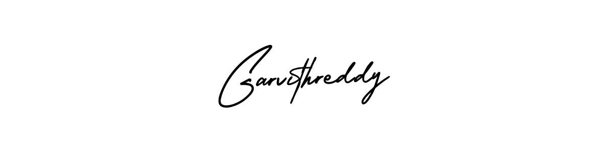 Design your own signature with our free online signature maker. With this signature software, you can create a handwritten (AmerikaSignatureDemo-Regular) signature for name Garvithreddy. Garvithreddy signature style 3 images and pictures png