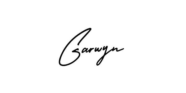 if you are searching for the best signature style for your name Garwyn. so please give up your signature search. here we have designed multiple signature styles  using AmerikaSignatureDemo-Regular. Garwyn signature style 3 images and pictures png