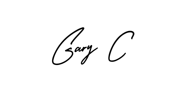 You should practise on your own different ways (AmerikaSignatureDemo-Regular) to write your name (Gary C) in signature. don't let someone else do it for you. Gary C signature style 3 images and pictures png
