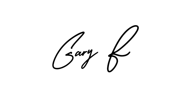 Create a beautiful signature design for name Gary F. With this signature (AmerikaSignatureDemo-Regular) fonts, you can make a handwritten signature for free. Gary F signature style 3 images and pictures png