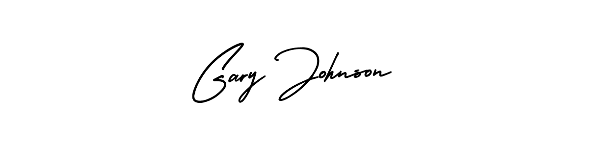 How to make Gary Johnson name signature. Use AmerikaSignatureDemo-Regular style for creating short signs online. This is the latest handwritten sign. Gary Johnson signature style 3 images and pictures png