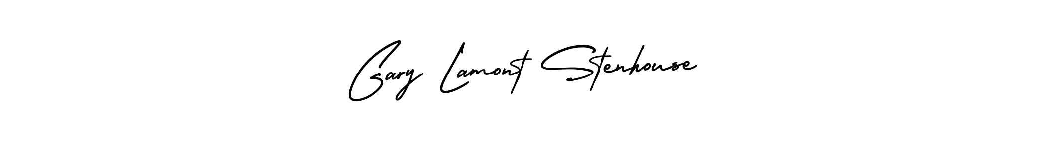 It looks lik you need a new signature style for name Gary Lamont Stenhouse. Design unique handwritten (AmerikaSignatureDemo-Regular) signature with our free signature maker in just a few clicks. Gary Lamont Stenhouse signature style 3 images and pictures png