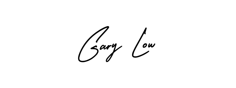 Use a signature maker to create a handwritten signature online. With this signature software, you can design (AmerikaSignatureDemo-Regular) your own signature for name Gary Low. Gary Low signature style 3 images and pictures png