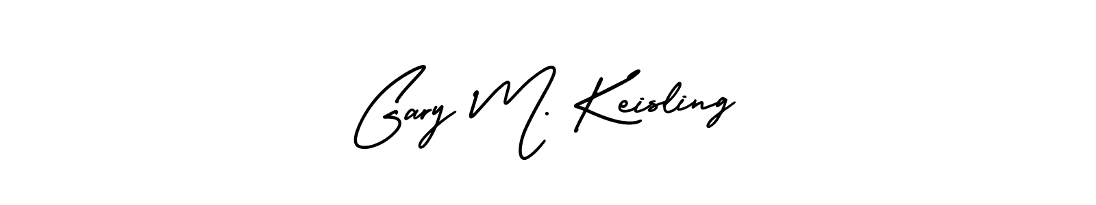 How to make Gary M. Keisling signature? AmerikaSignatureDemo-Regular is a professional autograph style. Create handwritten signature for Gary M. Keisling name. Gary M. Keisling signature style 3 images and pictures png