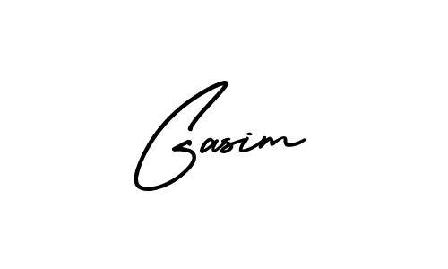 Gasim stylish signature style. Best Handwritten Sign (AmerikaSignatureDemo-Regular) for my name. Handwritten Signature Collection Ideas for my name Gasim. Gasim signature style 3 images and pictures png